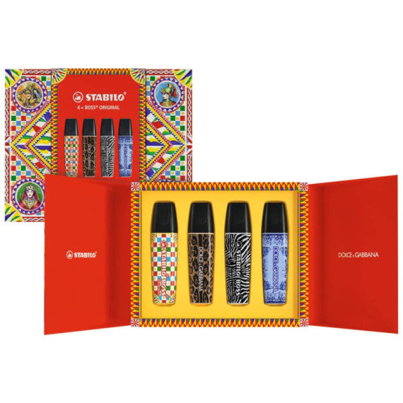 Espositore da terra Stabilo Boss Original x Dolce&Gabbana - 18 cofanetti Premium in edizione limitata 70/72-1-102