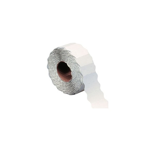 Etichetta a onda - permanente - 26x12 mm - bianco - Markin - rotolo da 1500 etichette