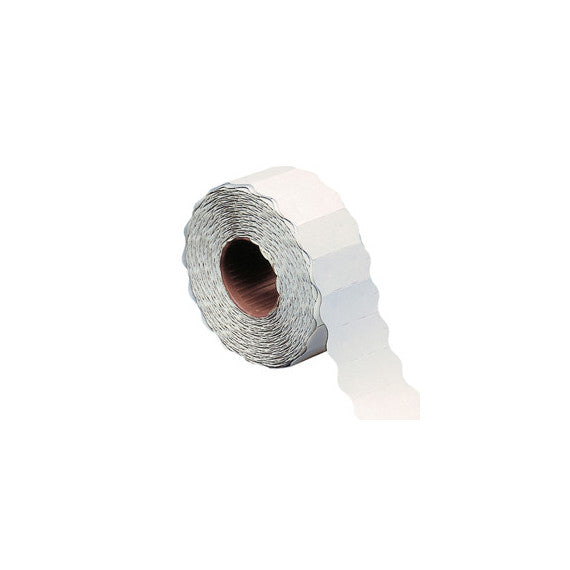 Etichetta a onda - permanente - 26x16 mm - bianco - Markin - rotolo da 1000 etichette