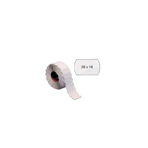 Etichetta a onda - removibile - 26x16 mm - bianco - Markin - rotolo da 1000 etichette