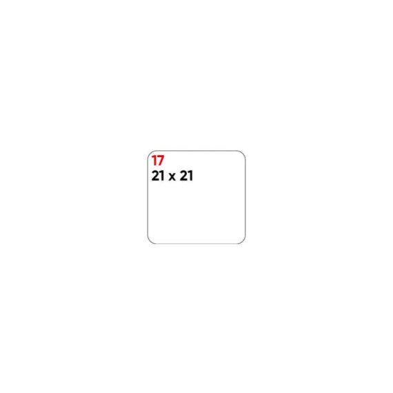 Etichette bianche permanenti Markin Copiatabu 21x21 mm - conf. 10 blister da 10 ff A4 - X11017