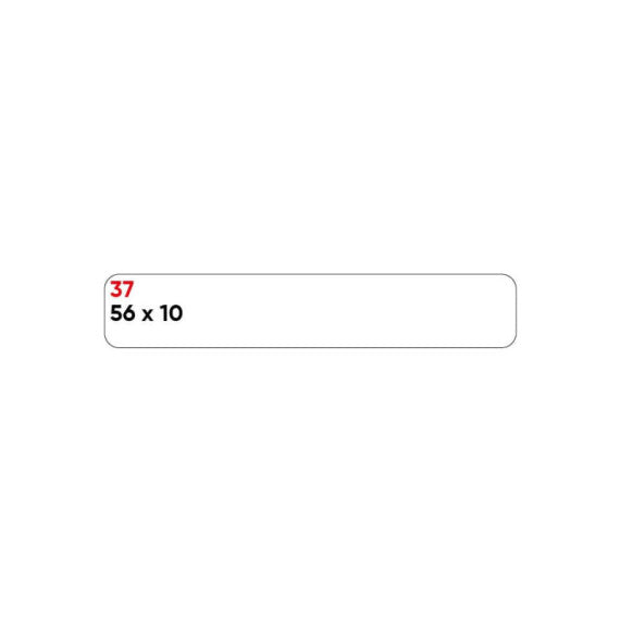 Etichette bianche permanenti Markin Copiatabu 56x10 mm - conf. 10 blister da 10 ff A4 - X11037
