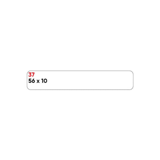 Etichette bianche permanenti Markin Copiatabu 56x10 mm - conf. 10 blister da 10 ff A4 - X11037