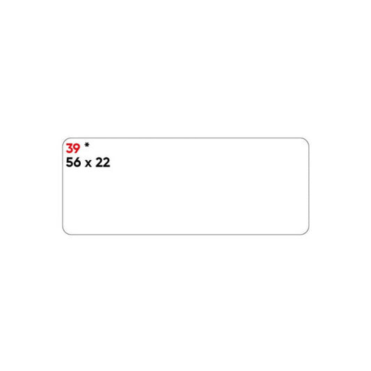 Etichette bianche permanenti Markin Copiatabu 56x22 mm - conf. 10 blister da 10 ff A4 - X11039