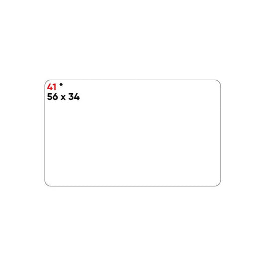 Etichette bianche permanenti Markin Copiatabu 56x34 mm - conf. 10 blister da 10 ff A4 - X11041
