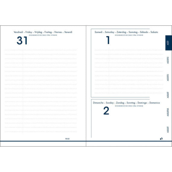 Eurotexagenda Quo Vadis ML Galaxy 2025 rosso 128157025MQ