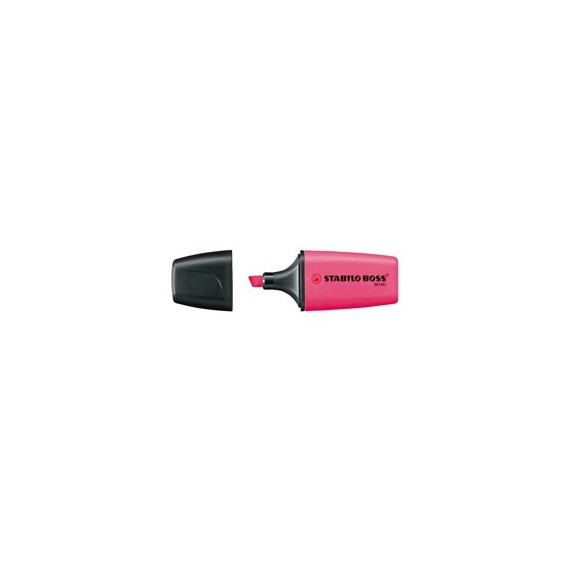 Evidenziatore Boss Mini - punta a scalpello -  tratto 2 - 5 mm - rosa 56 - Stabilo