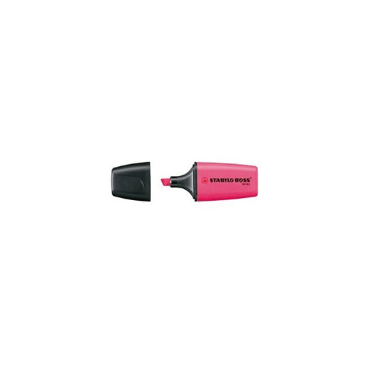 Evidenziatore Boss Mini - punta a scalpello -  tratto 2 - 5 mm - rosa 56 - Stabilo