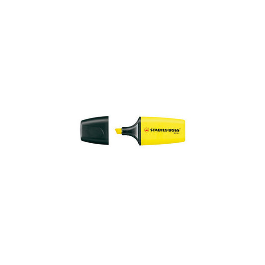 Evidenziatore Boss Mini - punta scalpello - tratto 2 - 5 mm - giallo 24 - Stabilo
