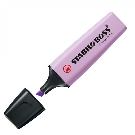 Evidenziatore Boss Original Pastel - punta a scalpello - tratto 2 - 5 mm - rosa antico 129 - Stabilo