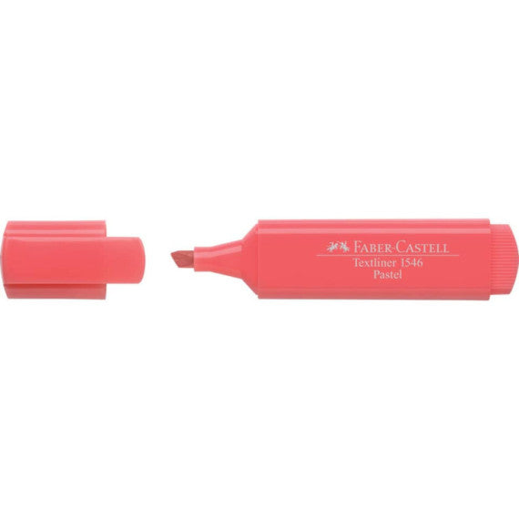 Evidenziatore Faber-Castell Textliner 1547 - conf. 10 pz - colore pastel albicocca - 154655