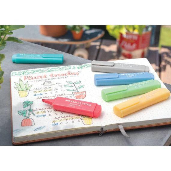 Evidenziatore Faber-Castell Textliner 1551 - conf. 10 pz - colore pastel turchese - 154658