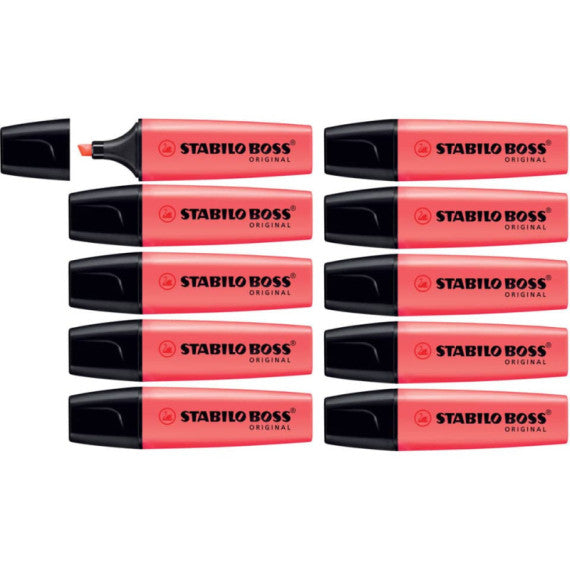 Evidenziatore Stabilo Boss Original 2-5 mm rosso 70/40