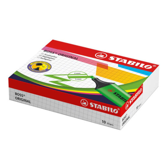 Evidenziatore Stabilo Boss Original 2-5 mm verde 70/33
