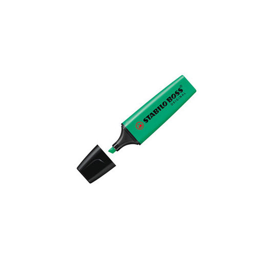 Evidenziatore Stabilo Boss Original - punta a scalpello - tratto 2 - 5 mm - turchese 51 - Stabilo