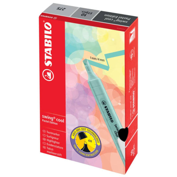 Evidenziatore Stabilo Swing® Cool Pastel 1-4 mm - carta da zucchero 275/113-8