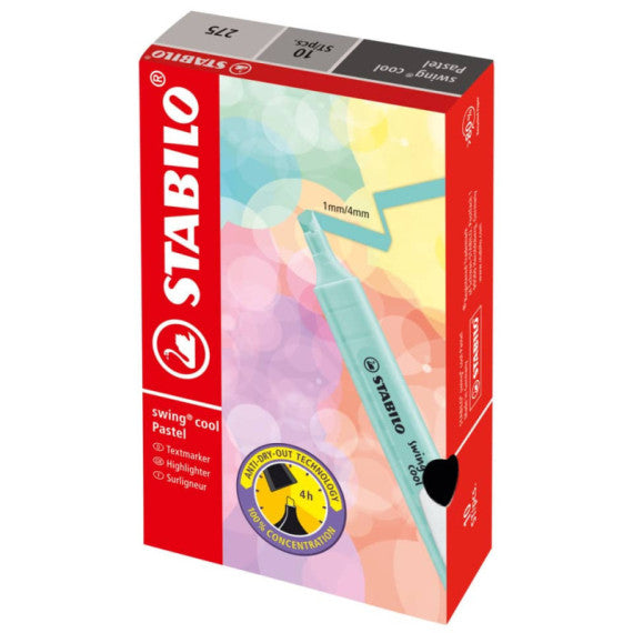 Evidenziatore Swing Cool Pastel Stabilo azzurro ghiaccio - 275/111-8