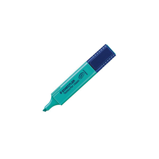 Evidenziatore Textsurfer Classic - punta a scalpello - tratto 1,0mm-5,0mm - turchese - Staedtler