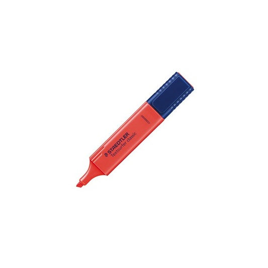 Evidenziatore - Textsurfer Classic - punta a scalpello - tratto1 - 5 mm - rosso - Staedtler