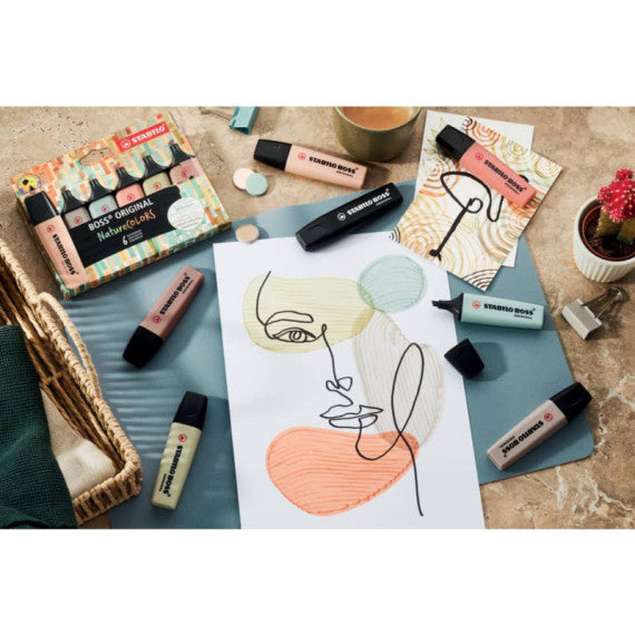 Evidenziatori Stabilo Boss Nature Colors - conf. 4 colori 70/4-2-5