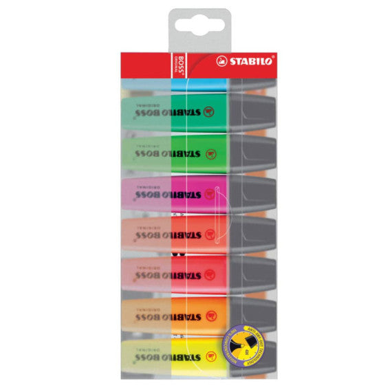 Evidenziatori Stabilo Boss Original 2-5 mm assortiti astuccio da 8 - 70/8
