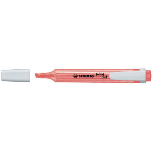 Evidenziatori Swing Cool Fluo Stabilo rosso - 275/40