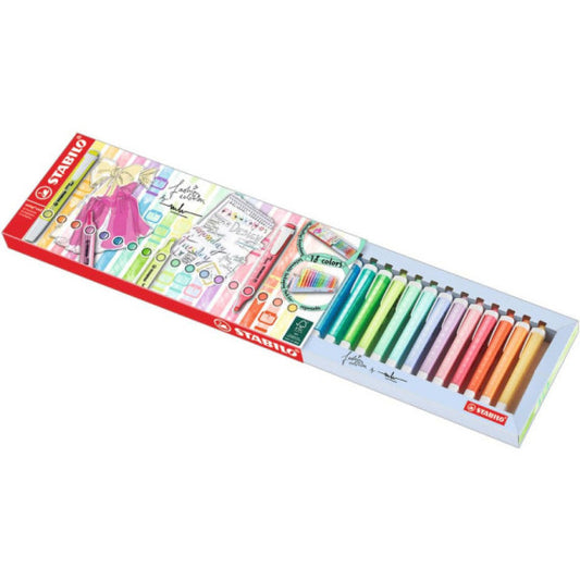 Evidenziatori Swing Cool Pastel Stabilo conf. 18 colori assortiti - 275/18-01-5