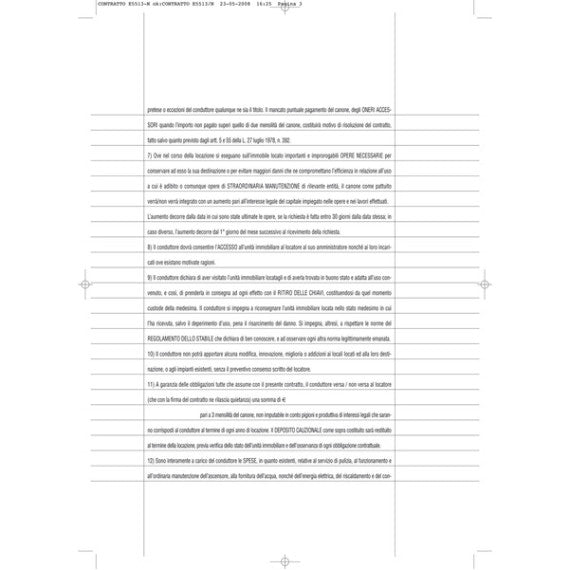 Fascicolo contratto di locazione libero - 29,7 x 21cm - Edipro
