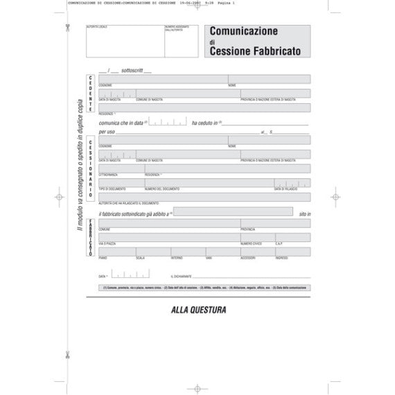 Fascicolo contratto di locazione libero - 29,7 x 21cm - Edipro