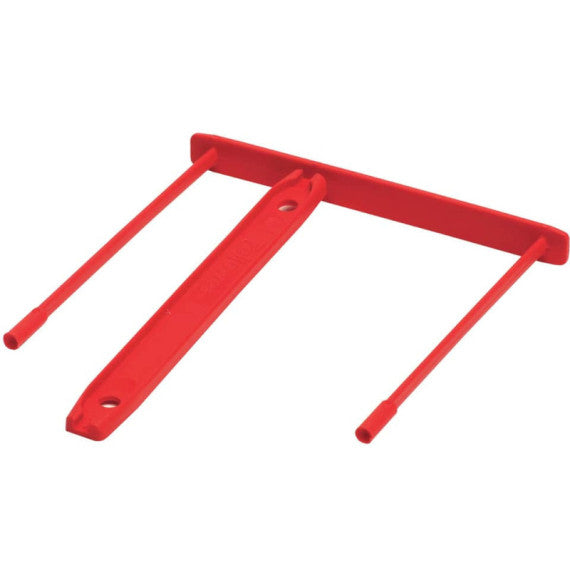 Fastener con clip di chiusura passo 80 mm Fellowes rosso conf. 100 pezzi  0089602