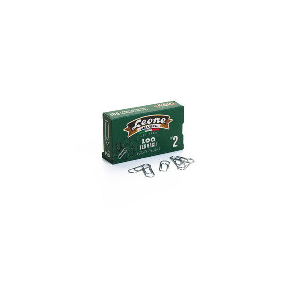 Fermagli zincati - n. 2 - 2,6 cm - Leone - conf. 100 pezzi