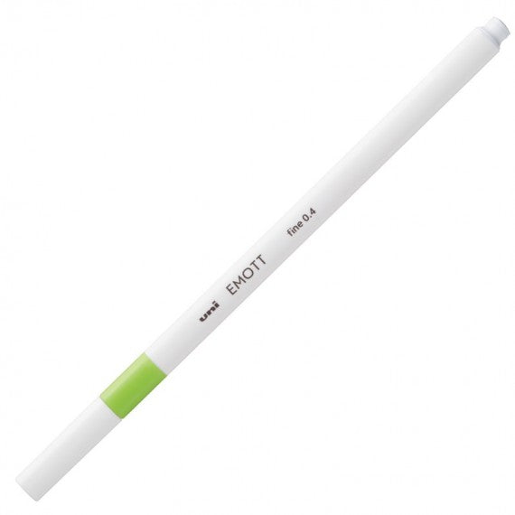 Fineliner Emott - tratto 0.4 mm - verde chiaro - Uni Mitsubishi