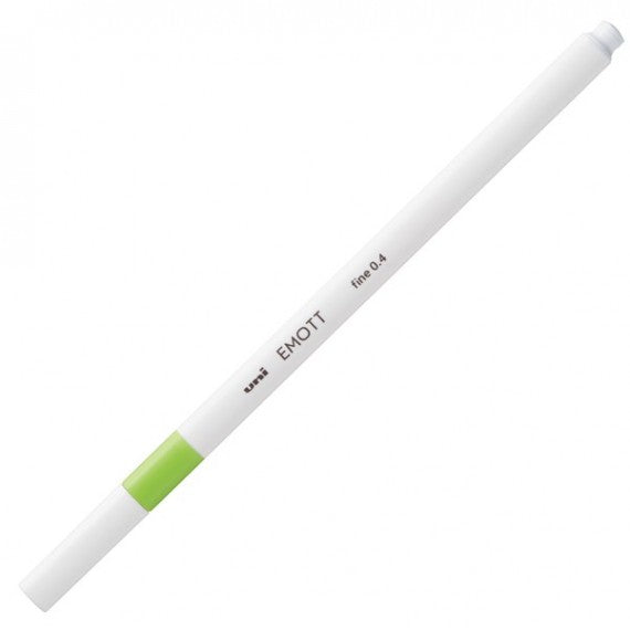 Fineliner Emott - tratto 0.4 mm - verde chiaro - Uni Mitsubishi