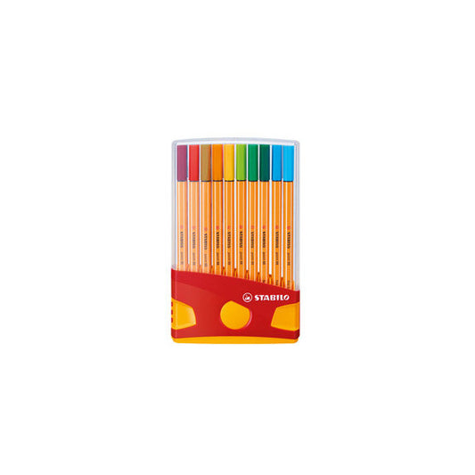 Fineliner Point 88 Color Parade - colori assortiti - Stabilo - astuccio 20 pezzi