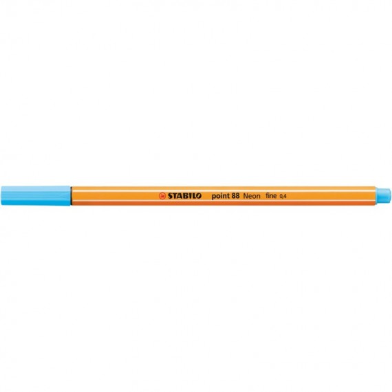 Fineliner Point 88 - tratto 0,4 mm - azzurro neon 031 - Stabilo