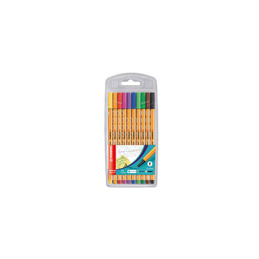 Fineliner Point 88 - tratto 0,4 mm - colori assortiti - Stabilo - conf.10 pezzi