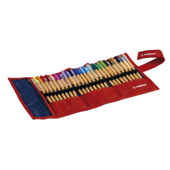 Fineliner Point 88 - tratto 0,4 mm - colori assortiti - Stabilo - rollerset 30 pezzi
