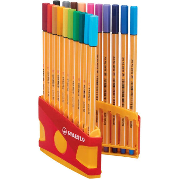 Fineliner Stabilo Point 88® 0,4 mm conf. 20 colori assortiti 8820-03  -14