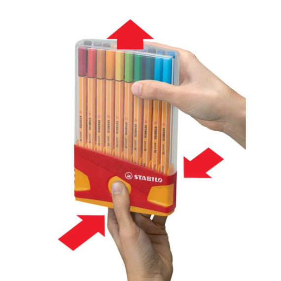 Fineliner Stabilo Point 88® 0,4 mm conf. 20 colori assortiti 8820-03  -14