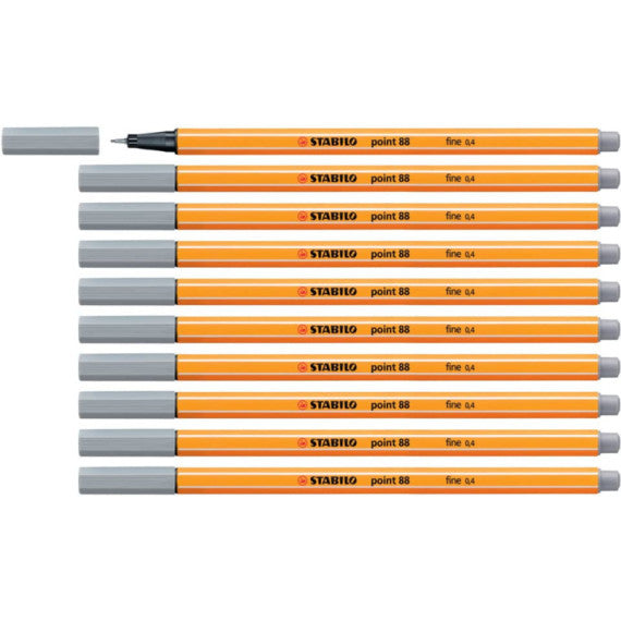Fineliner Stabilo Point 88® 0,4 mm grigio medio 88/95