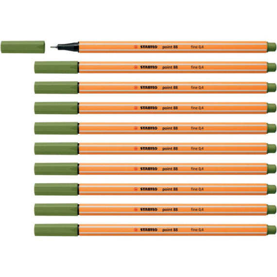 Fineliner Stabilo Point 88® 0,4 mm verde mimetico 88/35