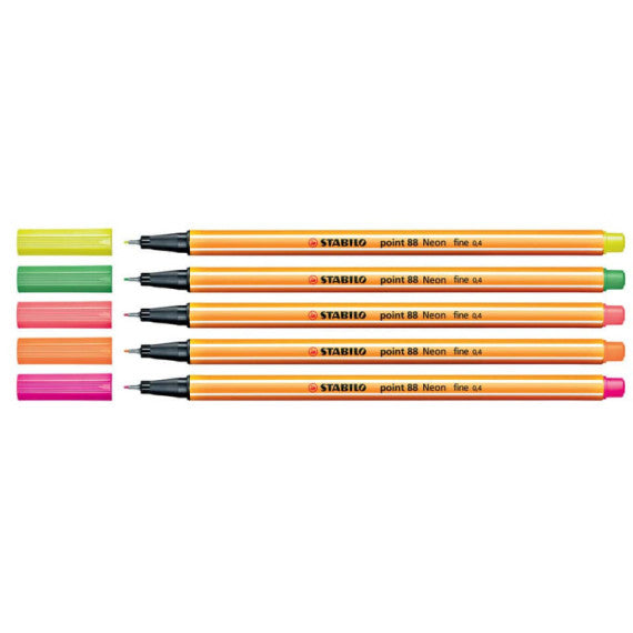 Fineliner Stabilo Point 88® 0,4 mm verde neon 88/033