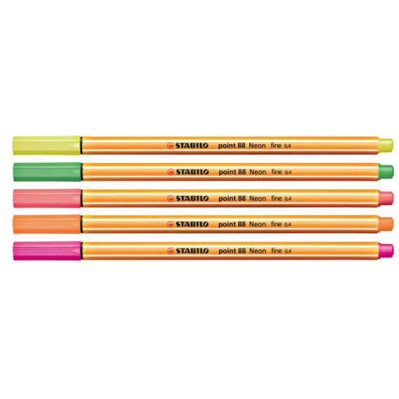 Fineliner Stabilo Point 88® 0,4 mm verde neon 88/033