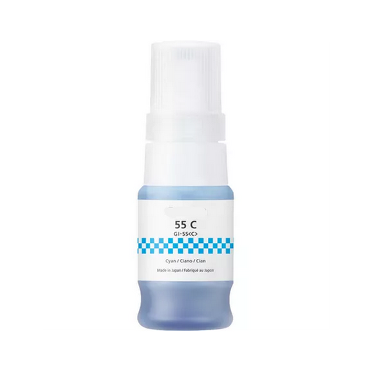 Flacone di inchiostro GI-55C ciano 6289C001 ink pigment serbatoio compatibile per Canon Maxify GX1050,GX2050 GI55 capacità 40ml