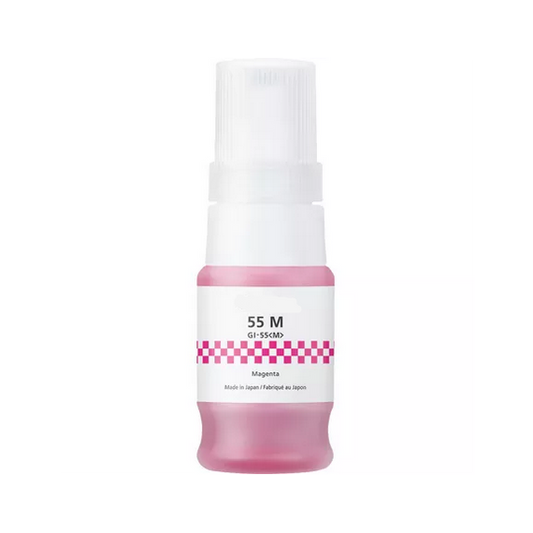 Flacone di inchiostro GI-55M magenta 6290C001 ink pigment serbatoio compatibile per Canon Maxify GX1050,GX2050 GI55 40ml