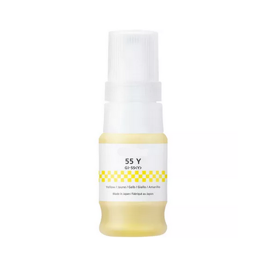 Flacone di inchiostro GI-55Y giallo 6291C001 ink pigment serbatoio compatibile per Canon Maxify GX1050,GX2050 GI55 capacità 40ml