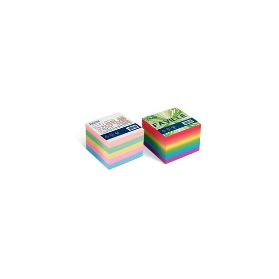 Foglietti Cubo - mix colori soft - 95 x 95mm - 80gr - 750 fogli - Favini