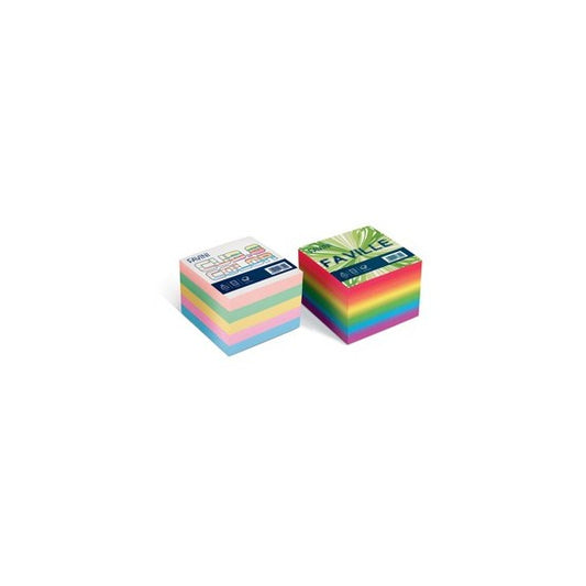 Foglietti Cubo - mix colori soft - 95 x 95mm - 80gr - 750 fogli - Favini