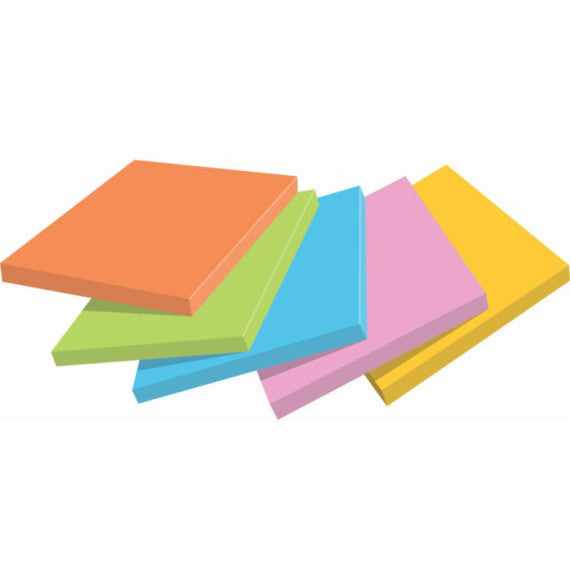 Foglietti Post-it® Super Sticky Boost - conf. 5 blocchetti da 90 ff 76x76 mm - 654-5SS-BOOS