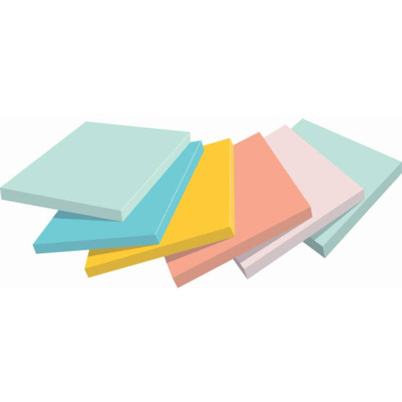 Foglietti riposizionabili Post-it® Beachside - conf. 12 blocchetti da 100 ff 38x51 mm - 653-12-BEA